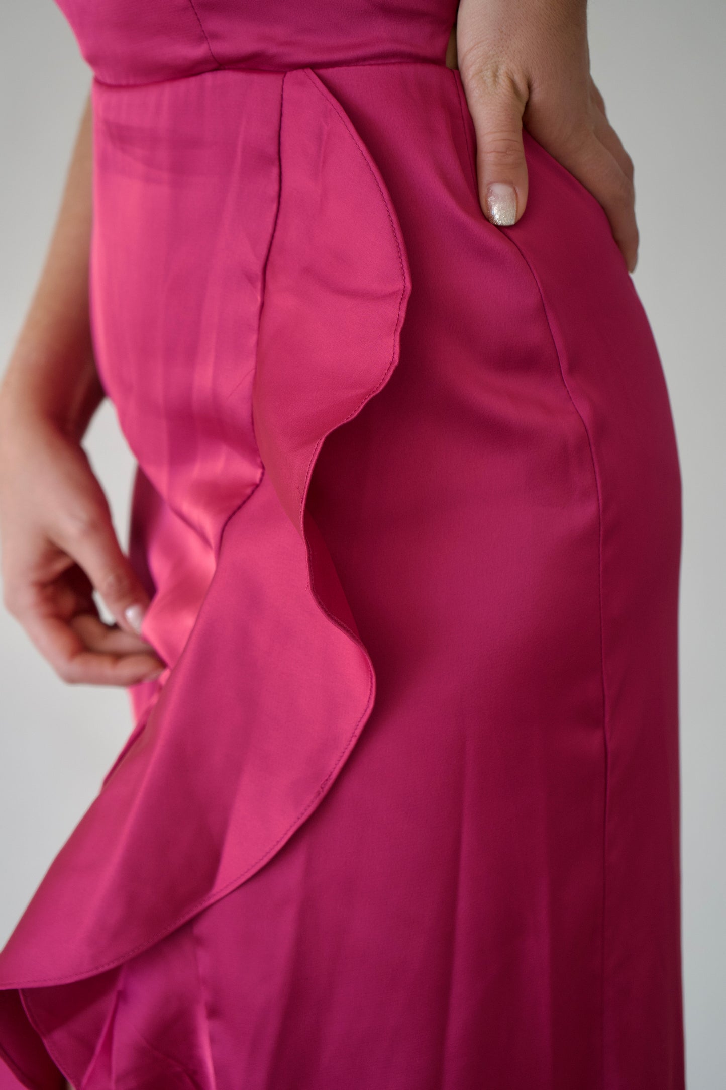 Vestido largo Magenta