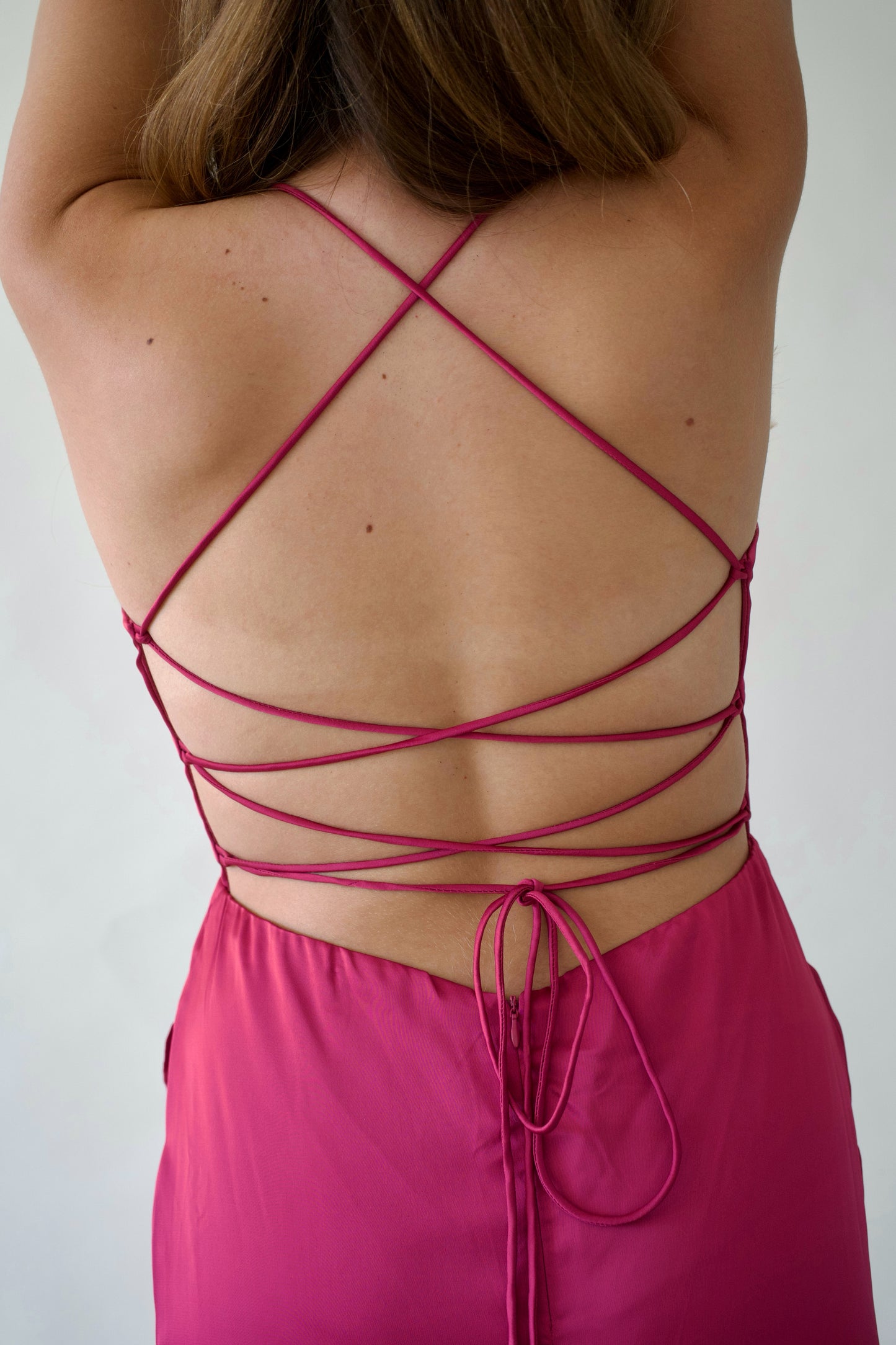 Vestido largo Magenta