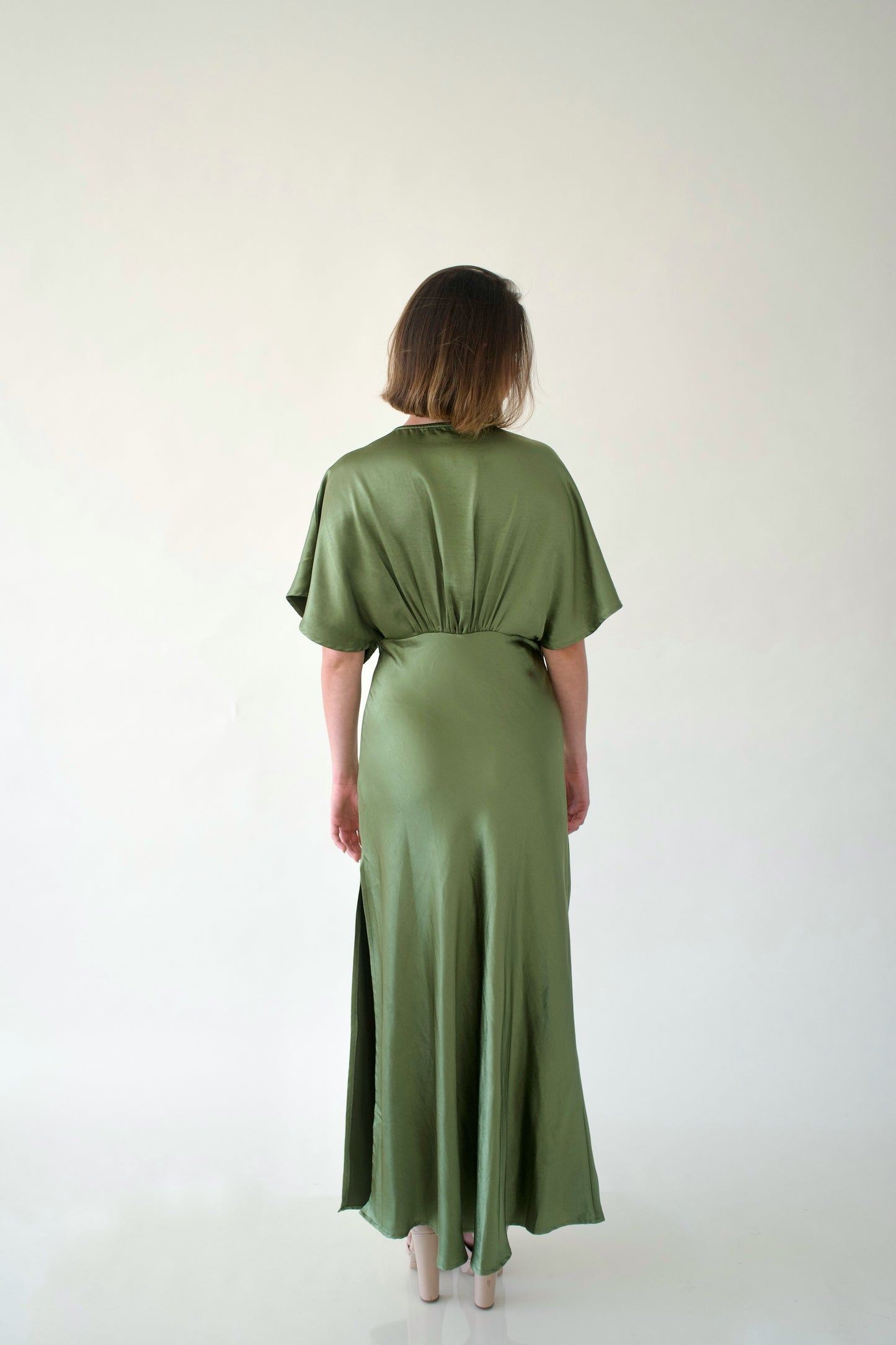 Vestido largo Verde Olivo