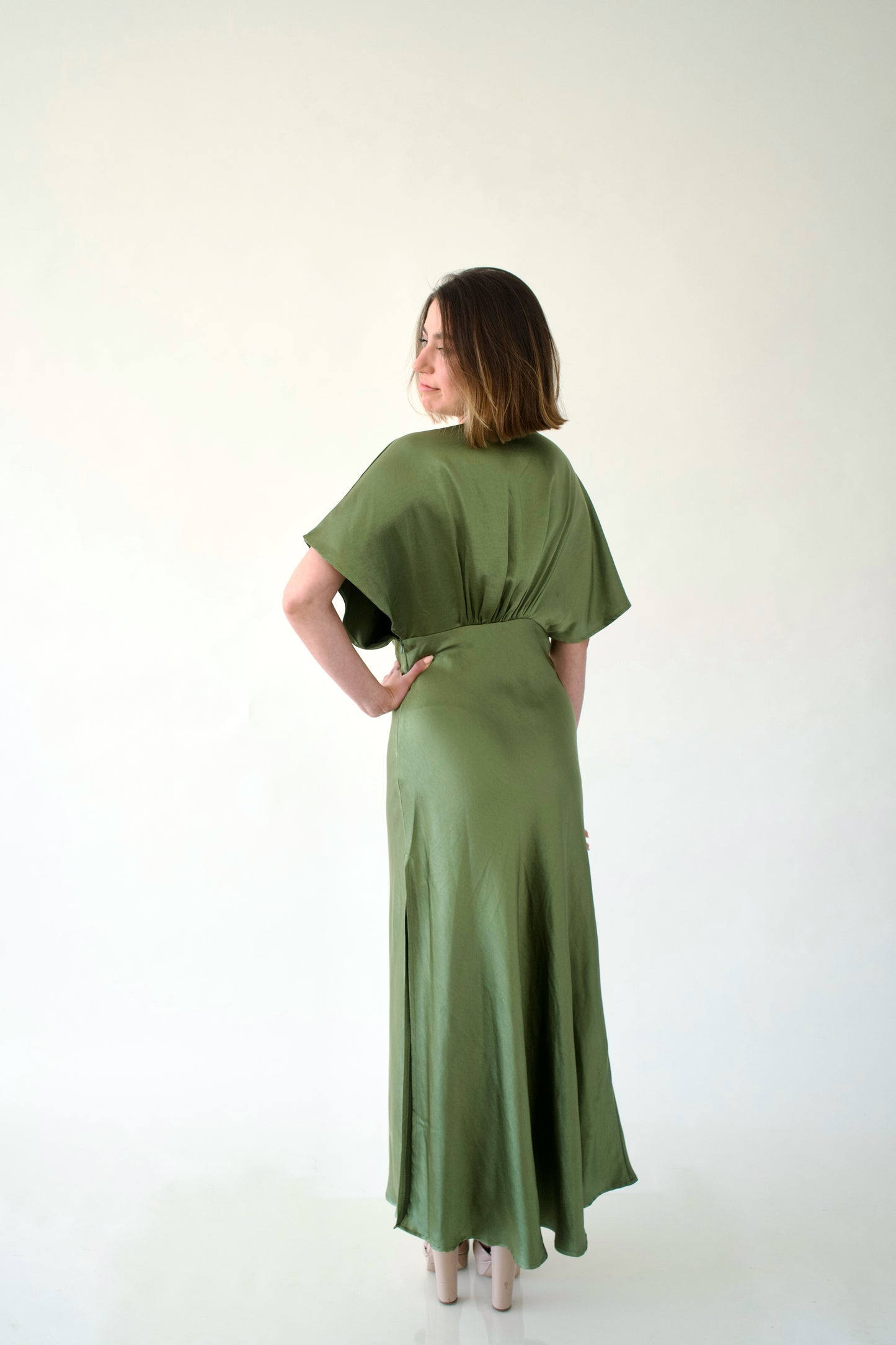 Vestido largo Verde Olivo