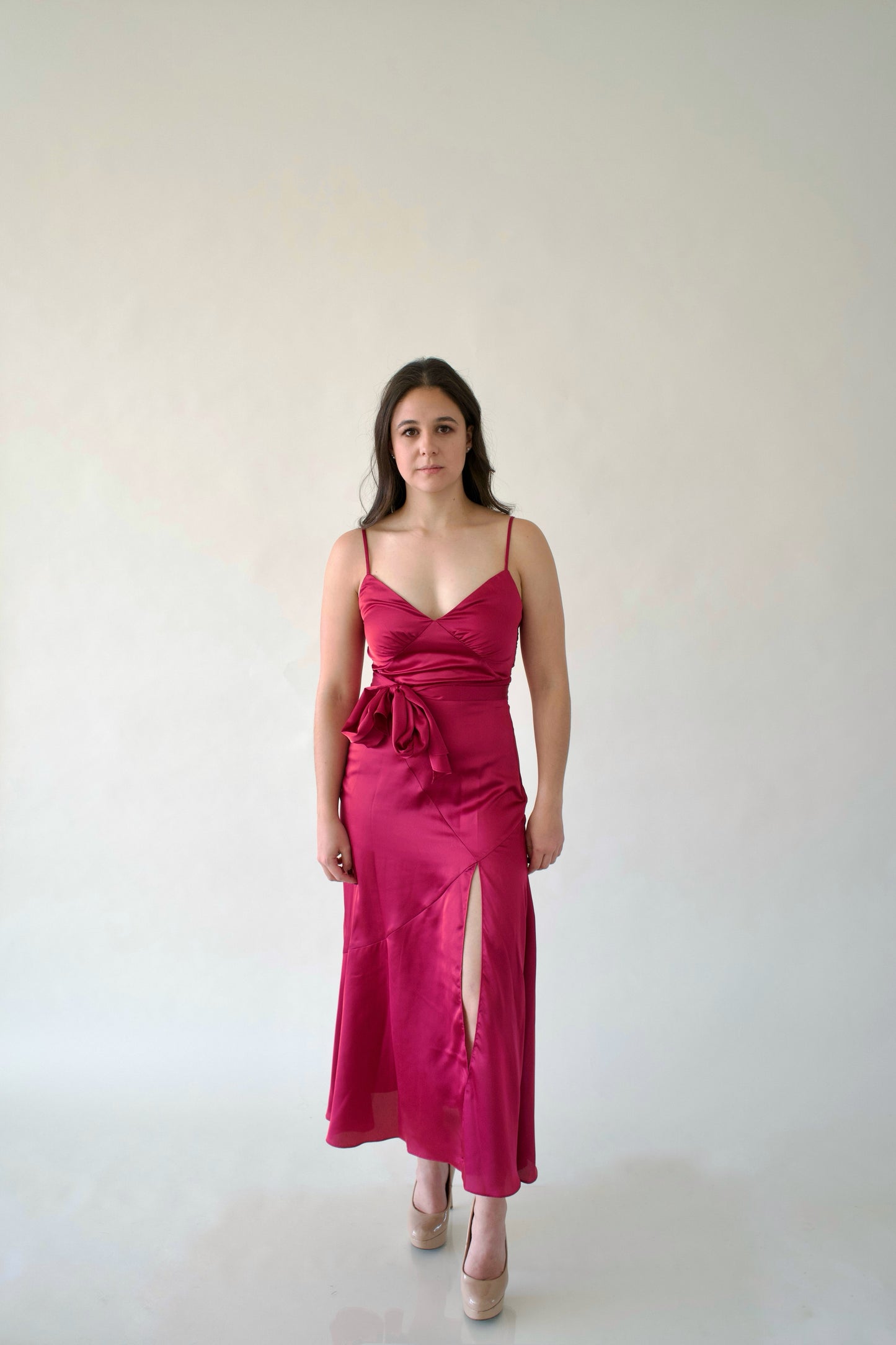 Vestido Midi Fucsia