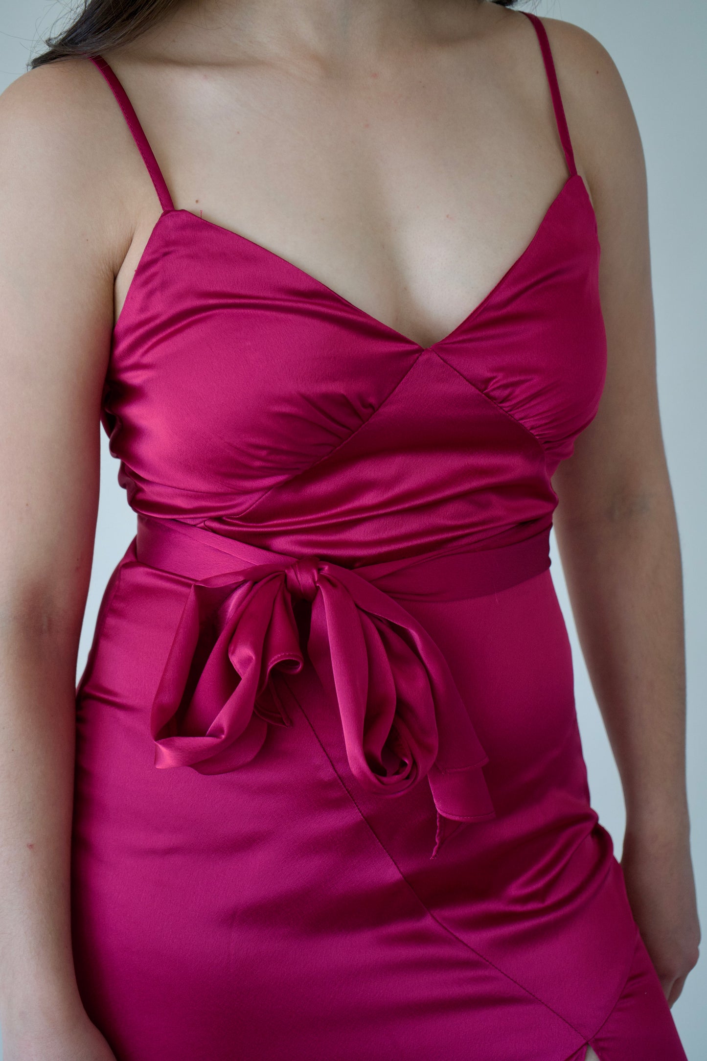 Vestido Midi Fucsia