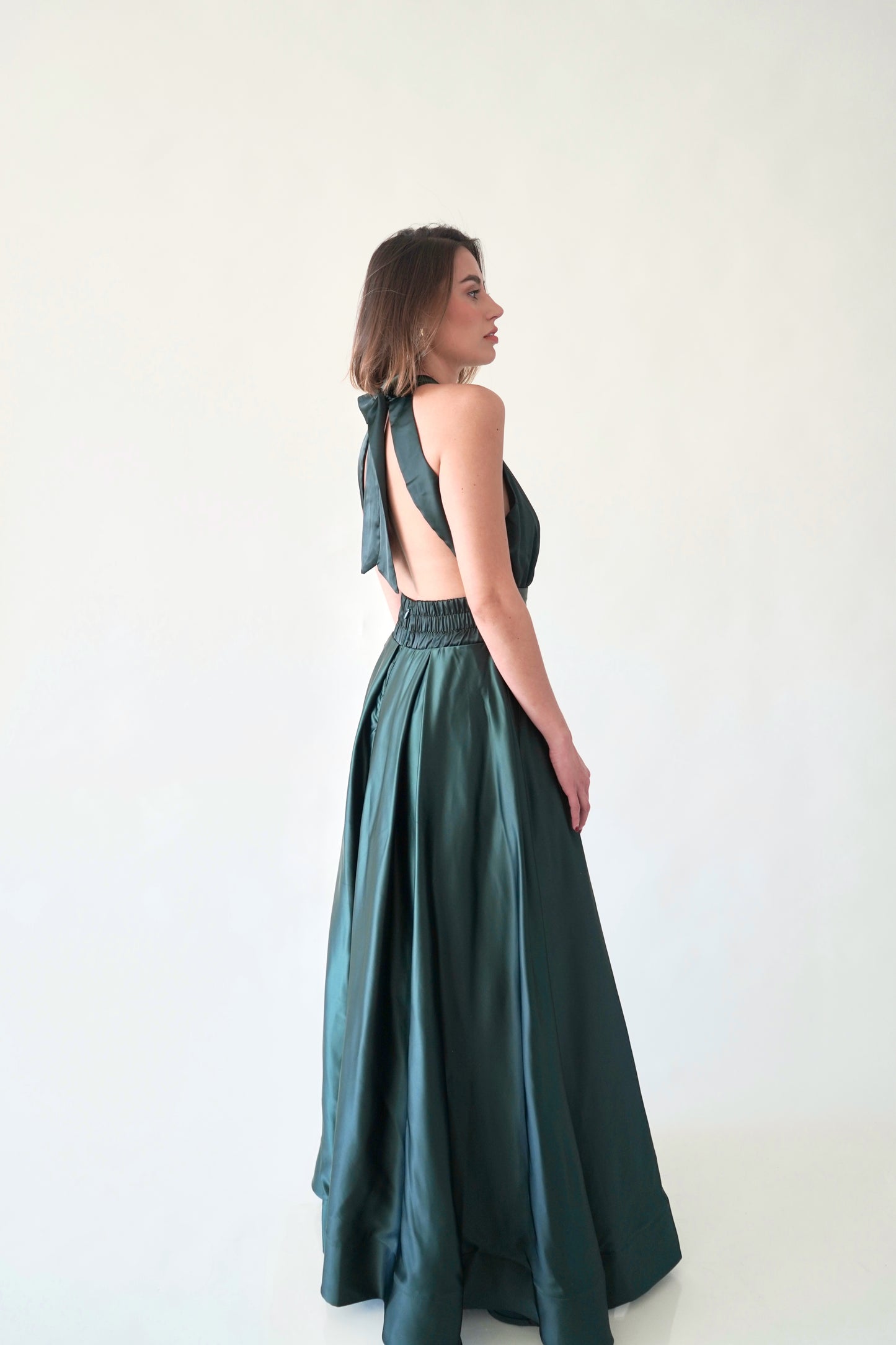 Vestido Maxi Verde Oscuro