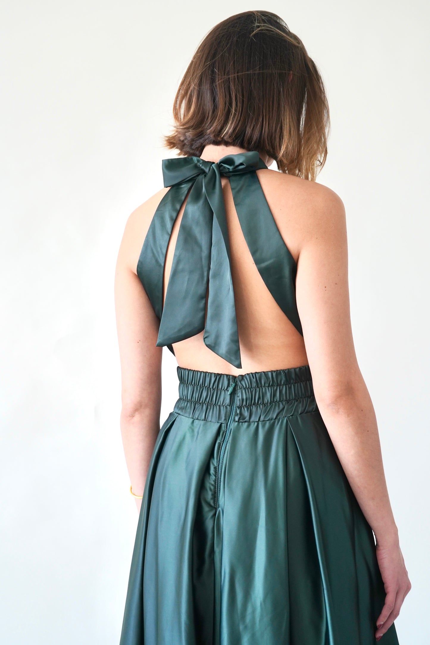 Vestido Maxi Verde Oscuro