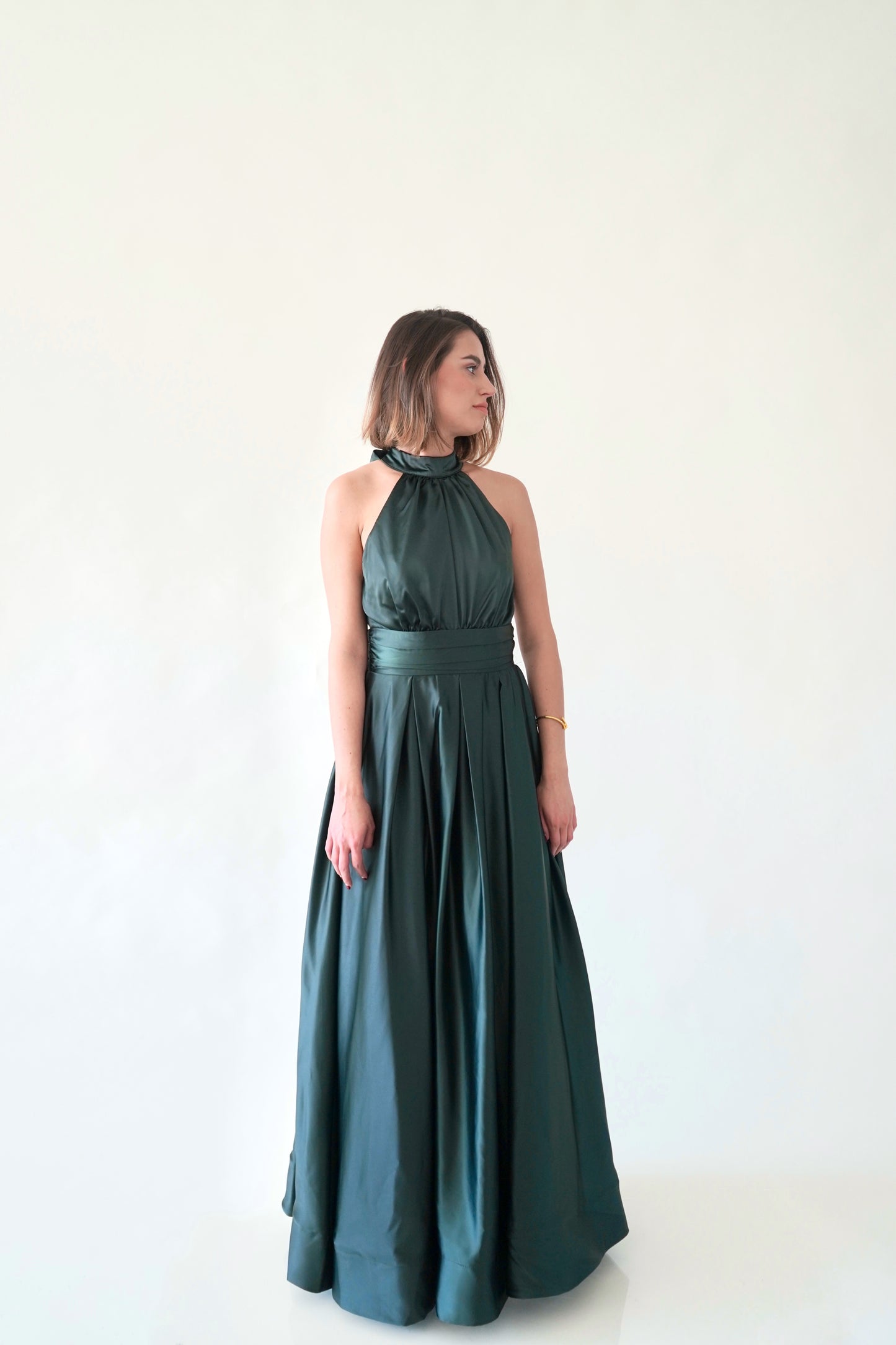 Vestido Maxi Verde Oscuro