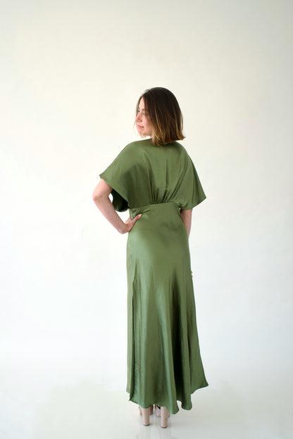 Vestido largo Verde Olivo
