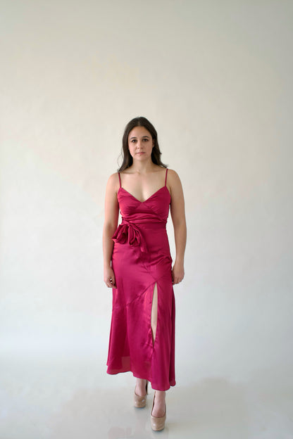 Vestido Midi Fucsia