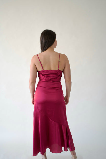 Vestido Midi Fucsia